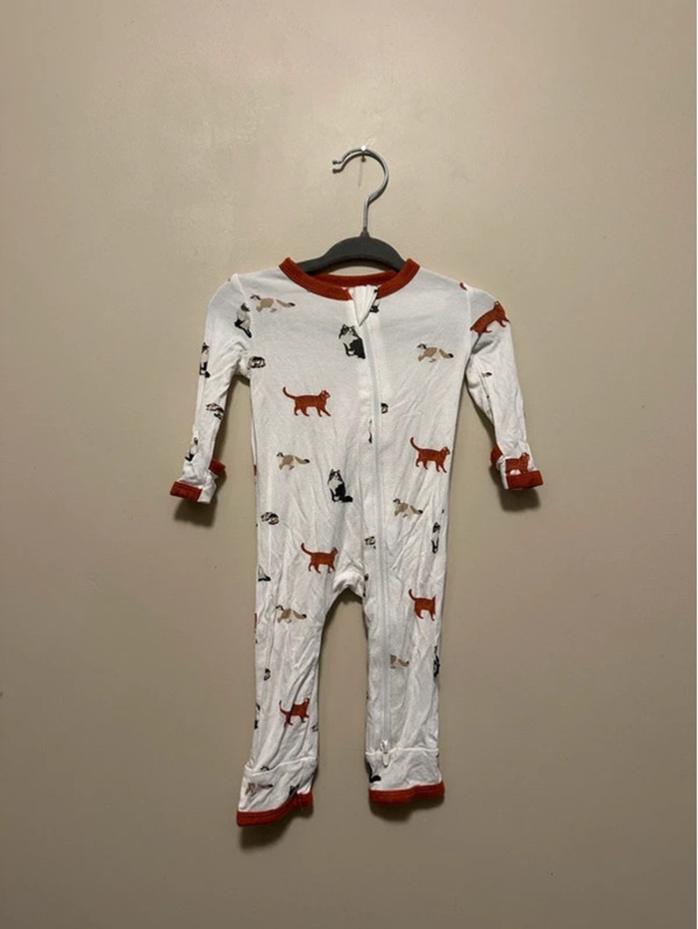 Kyte baby OG cats zippy romper